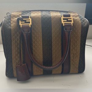 Fendi Shoulder Bag - Pequin Canvas